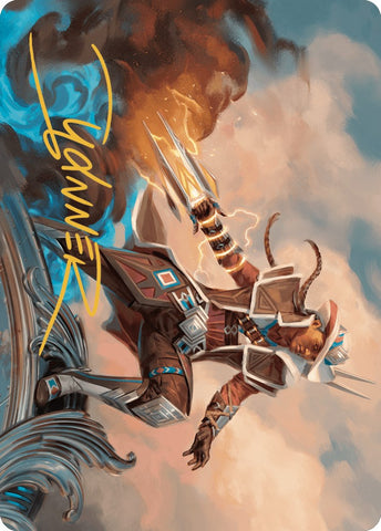 Magic | Annie Flash, the Veteran Art Card (Gold-Stamped Signature) [Outlaws of Thunder Junction Art Series] | The Nerd Merchant