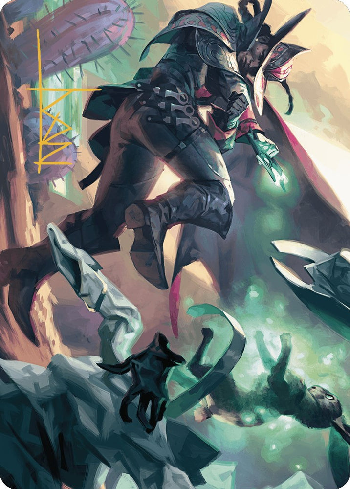 Magic | Metamorphic Blast Art Card (Gold-Stamped Signature) [Outlaws of Thunder Junction Art Series] | The Nerd Merchant