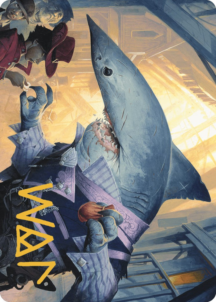 Magic | Loan Shark Art Card (Gold-Stamped Signature) [Outlaws of Thunder Junction Art Series] | The Nerd Merchant
