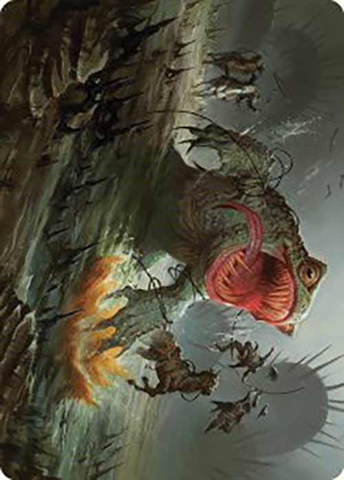 Magic | The Gitrog, Ravenous Ride Art Card [Outlaws of Thunder Junction Art Series] | The Nerd Merchant