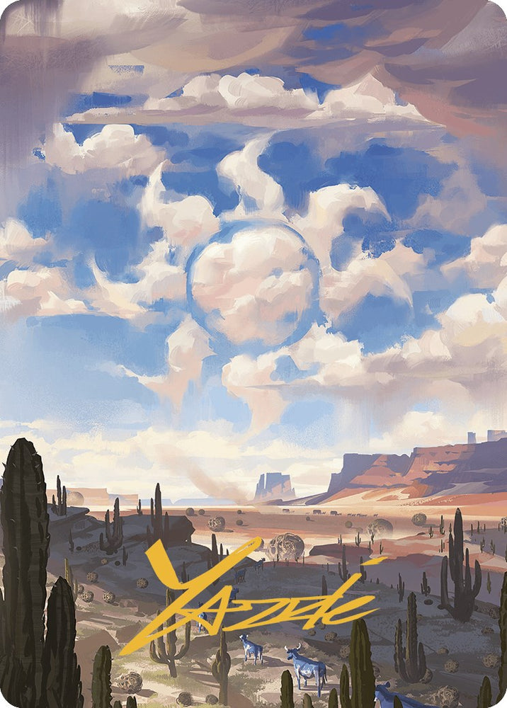 Magic | Plains Art Card (Gold-Stamped Signature) [Outlaws of Thunder Junction Art Series] | The Nerd Merchant