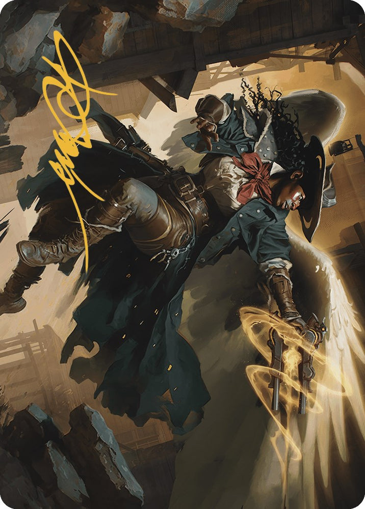 Magic | Archangel of Tithes Art Card (Gold-Stamped Signature) [Outlaws of Thunder Junction Art Series] | The Nerd Merchant