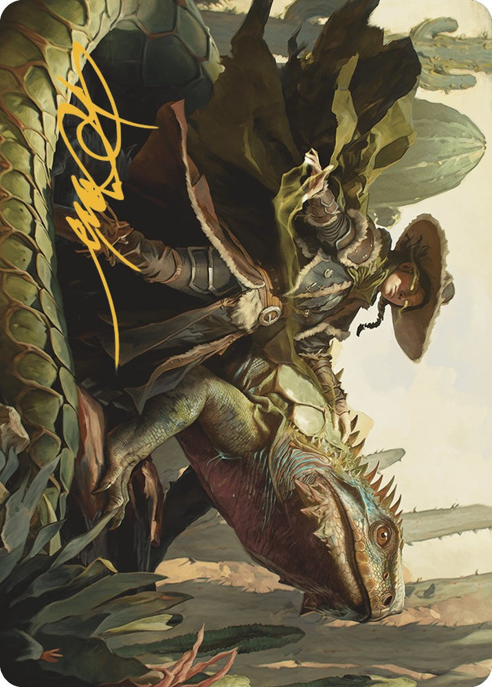 Magic | Outcaster Trailblazer Art Card (Gold-Stamped Signature) [Outlaws of Thunder Junction Art Series] | The Nerd Merchant