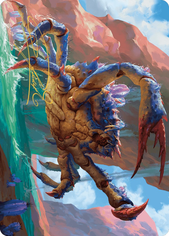 Magic | Canyon Crab Art Card (Gold-Stamped Signature) [Outlaws of Thunder Junction Art Series] | The Nerd Merchant