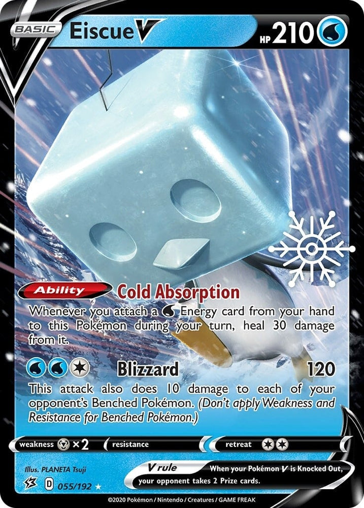 Pokemon | Eiscue V (055/192) (Holiday Calendar) [Sword & Shield: Rebel Clash] | The Nerd Merchant