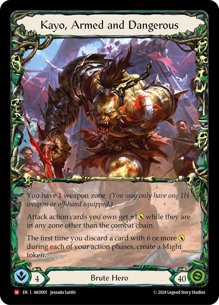 Flesh and Blood TCG | Kayo, Armed and Dangerous [AKO001] (Armory Deck: Kayo) | The Nerd Merchant