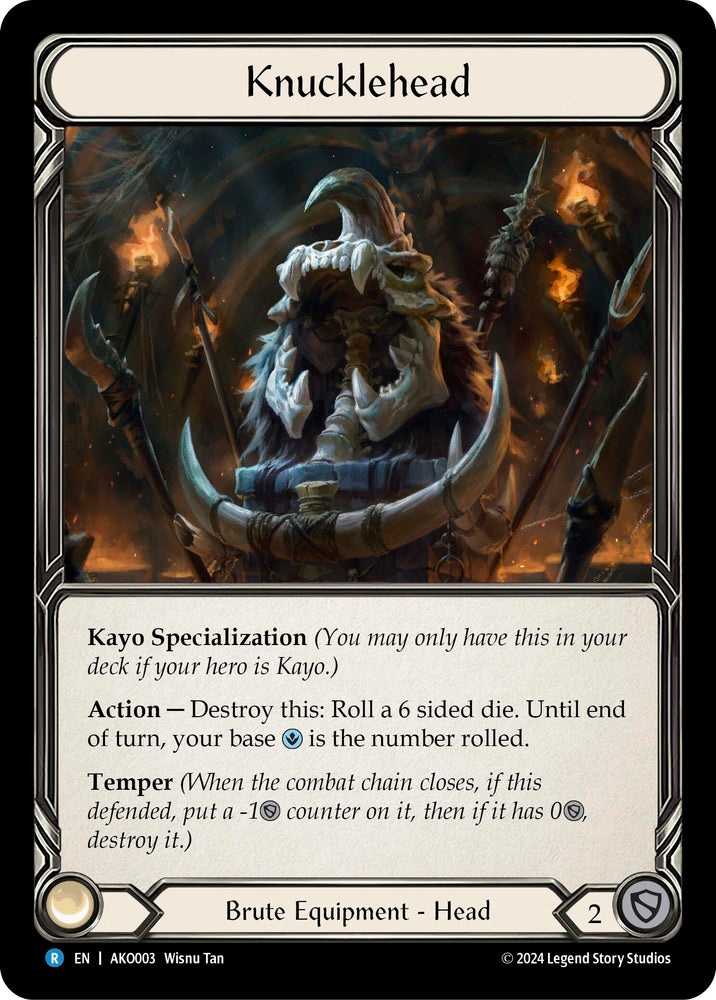 Flesh and Blood TCG | Knucklehead [AKO003] (Armory Deck: Kayo) | The Nerd Merchant