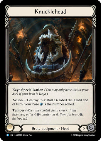 Flesh and Blood TCG | Knucklehead [AKO003] (Armory Deck: Kayo) | The Nerd Merchant