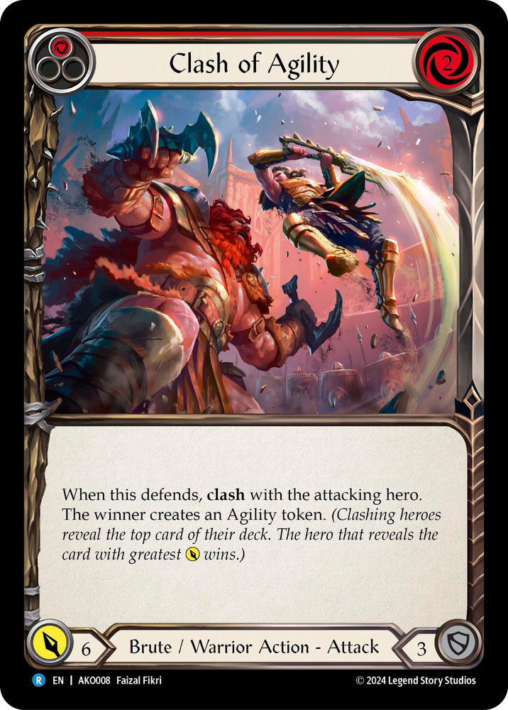 Flesh and Blood TCG | Clash of Agility (Red) [AKO008] (Armory Deck: Kayo) | The Nerd Merchant