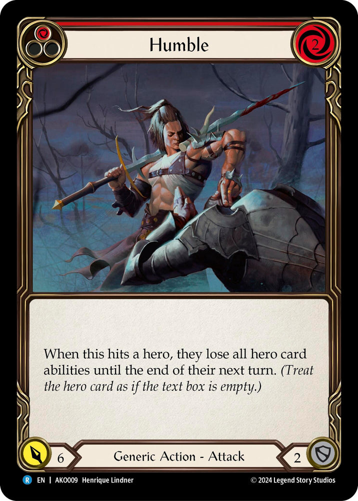 Flesh and Blood TCG | Humble (Red) [AKO009] (Armory Deck: Kayo) | The Nerd Merchant