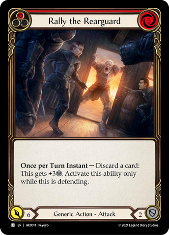 Flesh and Blood TCG | Rally the Rearguard (Red) [AKO011] (Armory Deck: Kayo) | The Nerd Merchant
