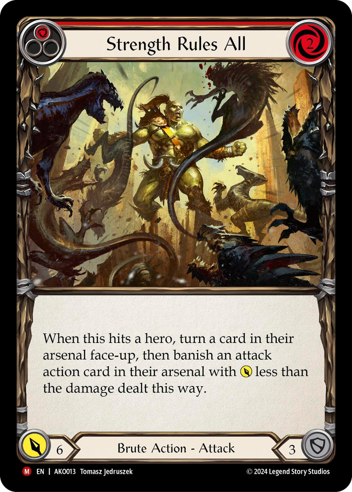 Flesh and Blood TCG | Strength Rules All [AKO013] (Armory Deck: Kayo) | The Nerd Merchant