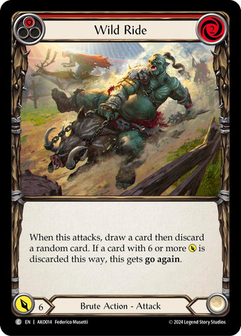 Flesh and Blood TCG | Wild Ride (Red) [AKO014] (Armory Deck: Kayo) | The Nerd Merchant