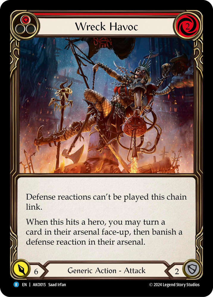 Flesh and Blood TCG | Wreck Havoc (Red) [AKO015] (Armory Deck: Kayo) | The Nerd Merchant