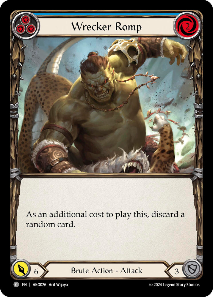 Flesh and Blood TCG | Wrecker Romp (Blue) [AKO026] (Armory Deck: Kayo) | The Nerd Merchant