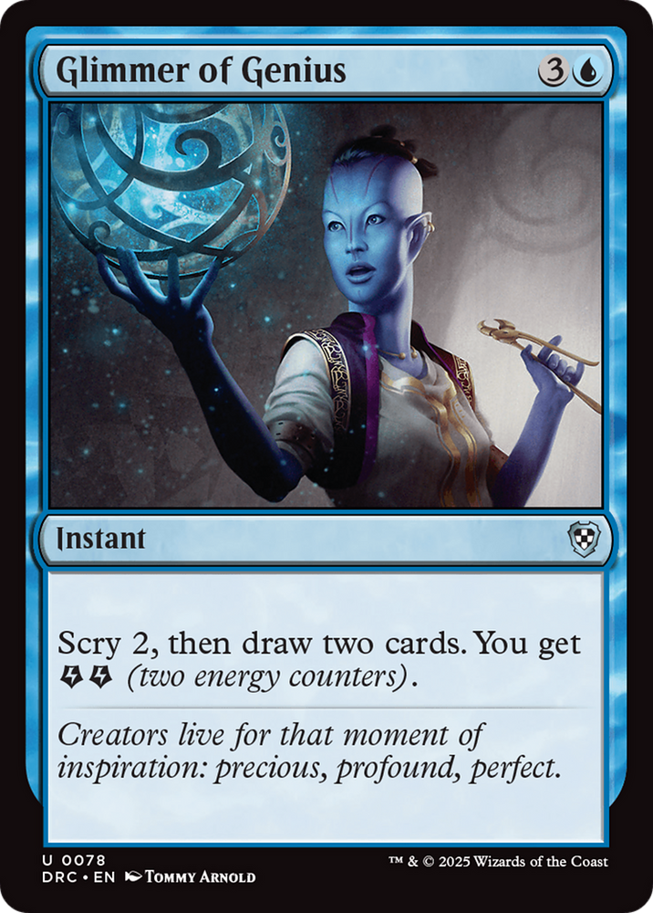 Magic | Glimmer of Genius [Aetherdrift Commander] | The Nerd Merchant
