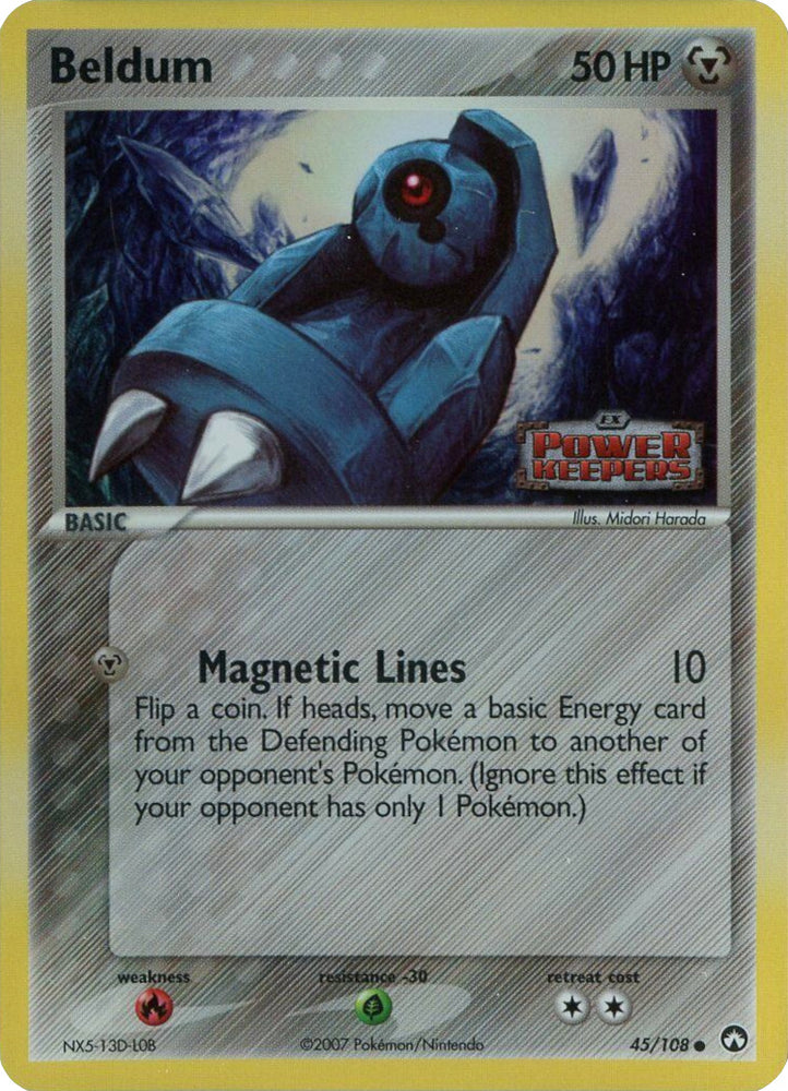 Pokemon | Beldum (45/108) (Stamped) [EX: Power Keepers] | The Nerd Merchant