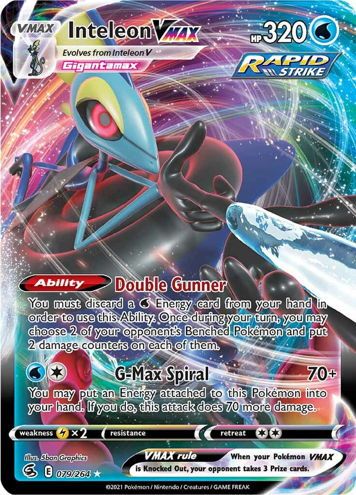 Pokemon | Inteleon VMAX (079/264) [Sword & Shield: Fusion Strike] | The Nerd Merchant