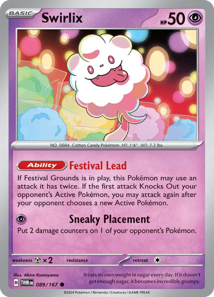 Pokemon | Swirlix (089/167) [Scarlet & Violet: Twilight Masquerade] | The Nerd Merchant