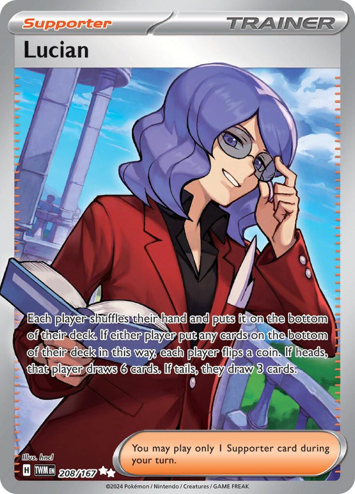 Pokemon | Lucian (208/167) [Scarlet & Violet: Twilight Masquerade] | The Nerd Merchant