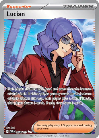 Pokemon | Lucian (208/167) [Scarlet & Violet: Twilight Masquerade] | The Nerd Merchant
