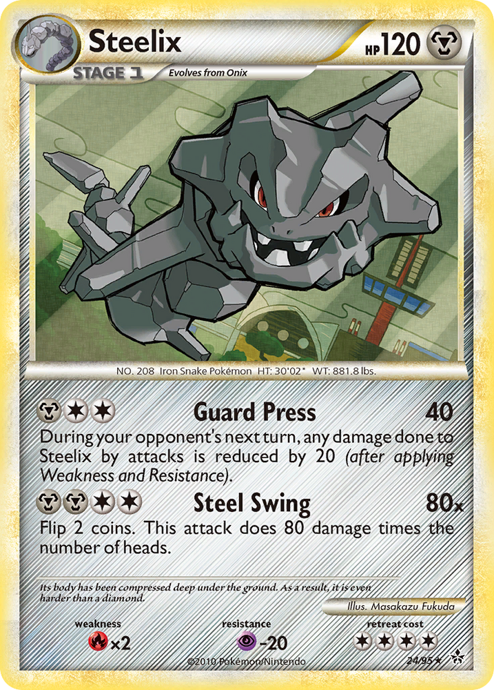 Pokemon | Steelix (24/95) [HeartGold & SoulSilver: Unleashed] | The Nerd Merchant