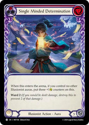 Flesh and Blood TCG | Single Minded Determination (Red) [MST146] (Part the Mistveil)  Rainbow Foil | The Nerd Merchant