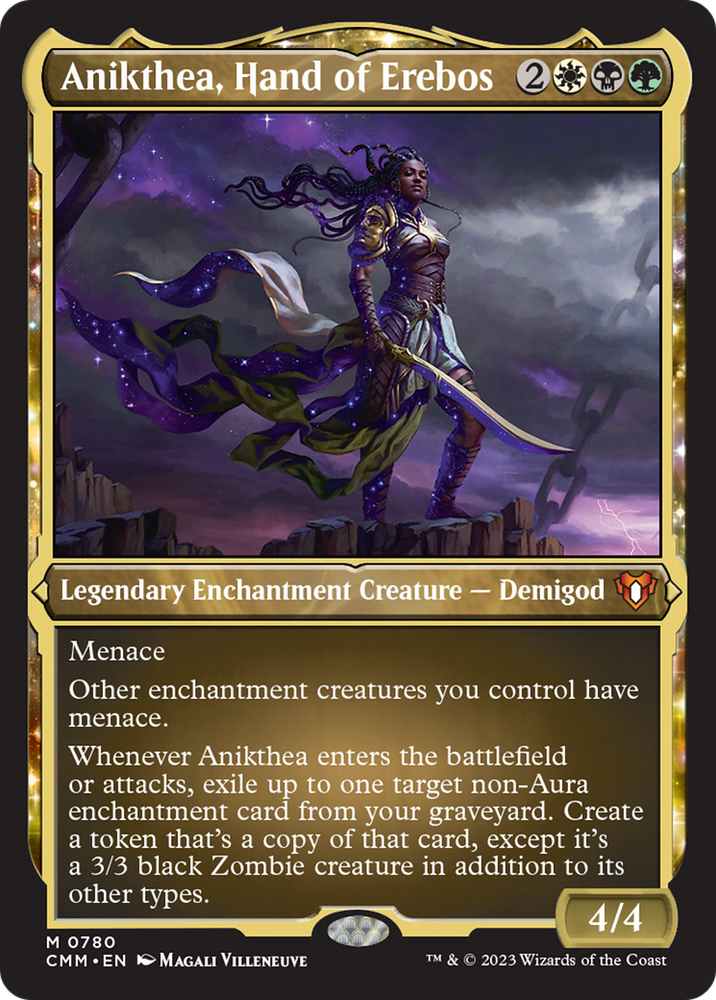 Magic | Anikthea, Hand of Erebos (Display Commander) (Foil Etched) [Commander Masters] | The Nerd Merchant