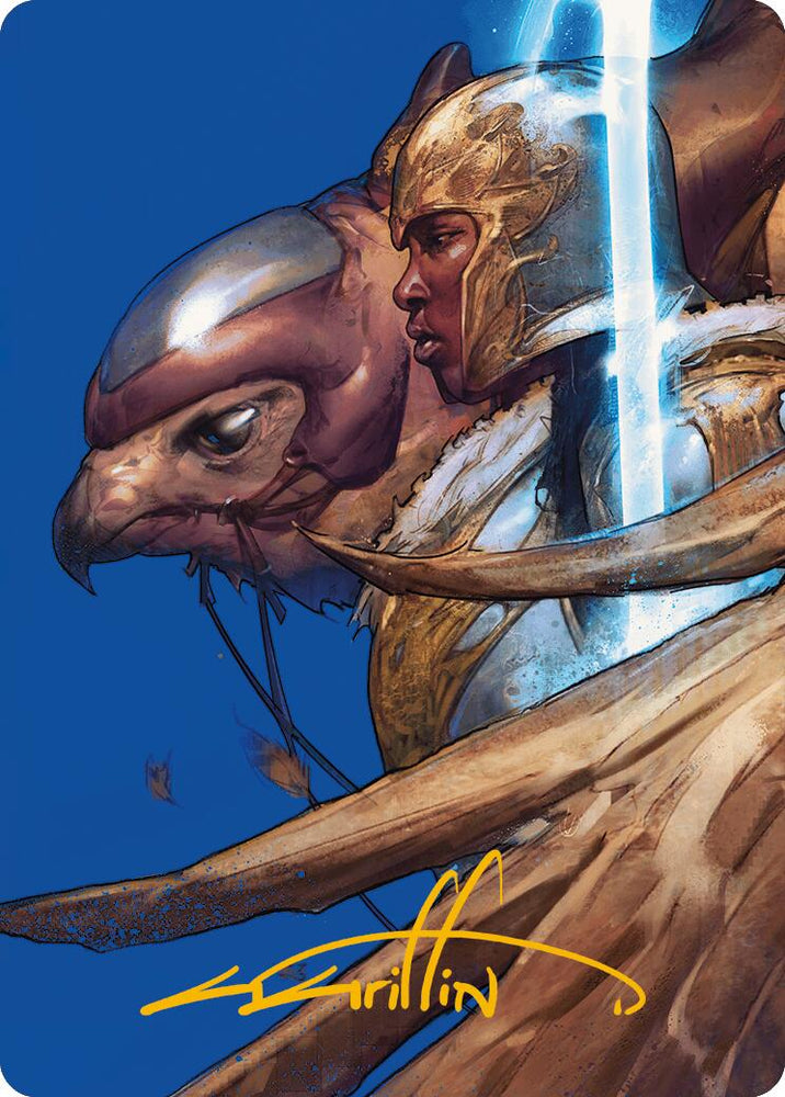 Magic | Arna Kennerud, Skycaptain Art Card (Gold-Stamped Signature) [Modern Horizons 3 Art Series] | The Nerd Merchant