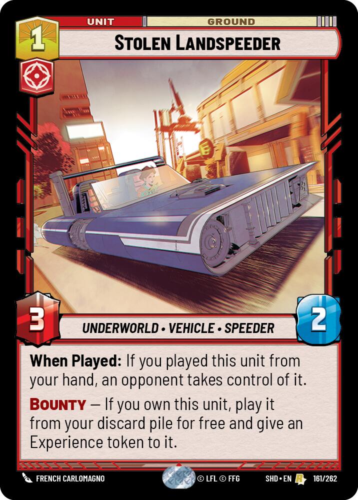 Stolen Landspeeder (161/262) (161/262) [Shadows of the Galaxy]