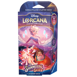 Lorcana | Disney Lorcana: Shimmering Skies - Starter Deck (Amethyst & Ruby) | The Nerd Merchant