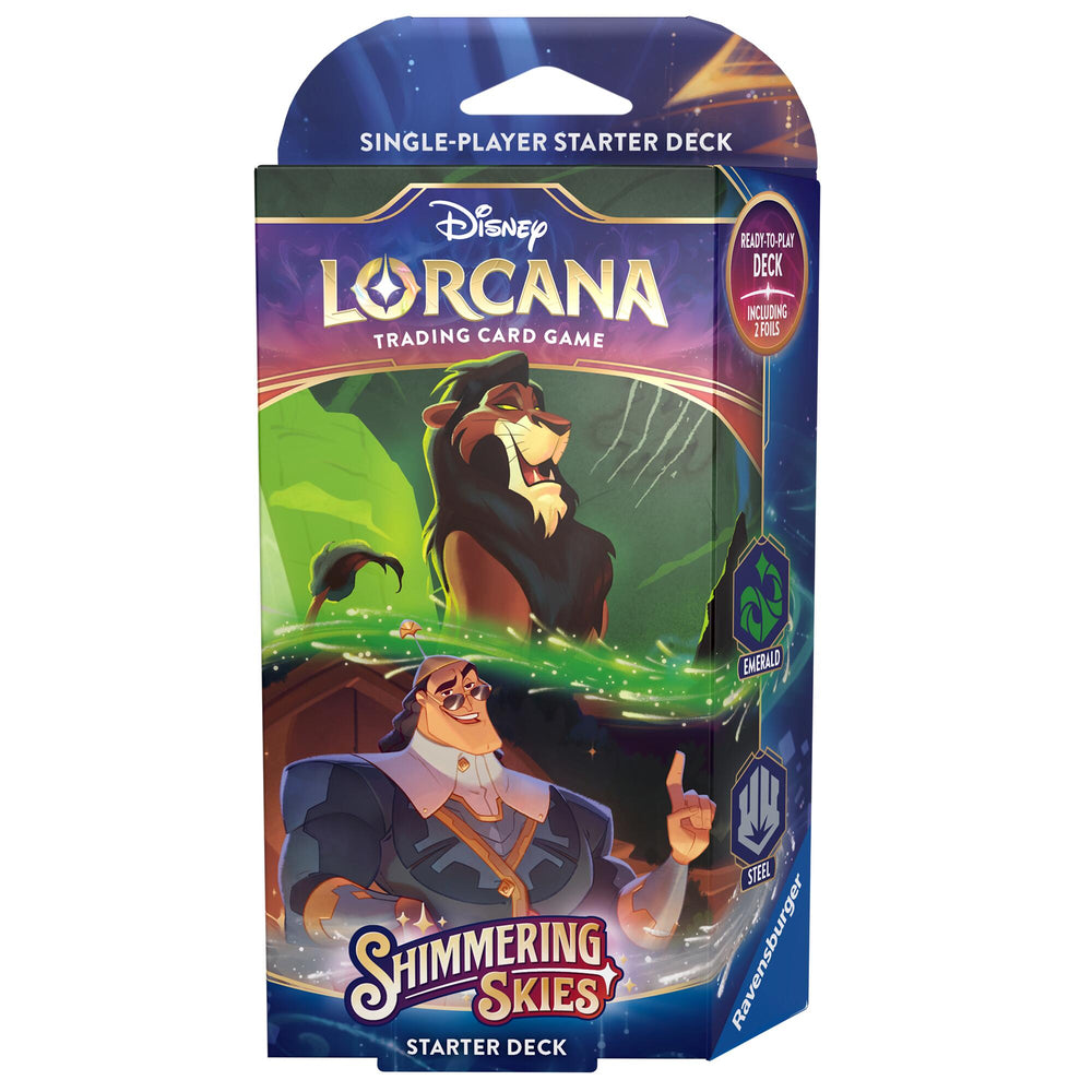 Lorcana | Disney Lorcana: Shimmering Skies - Starter Deck (Emerald & Steel) | The Nerd Merchant