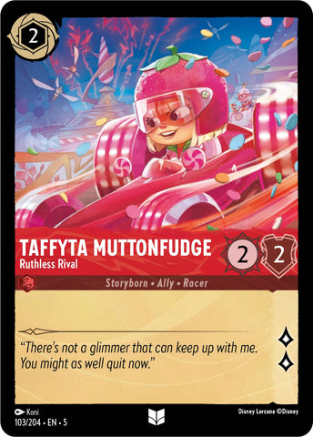 Lorcana | Taffyta Muttonfudge - Ruthless Rival (103/204) [Shimmering Skies] | The Nerd Merchant