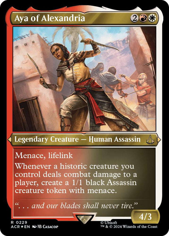 Magic | Aya of Alexandria (Foil Etched) [Assassin's Creed] | The Nerd Merchant