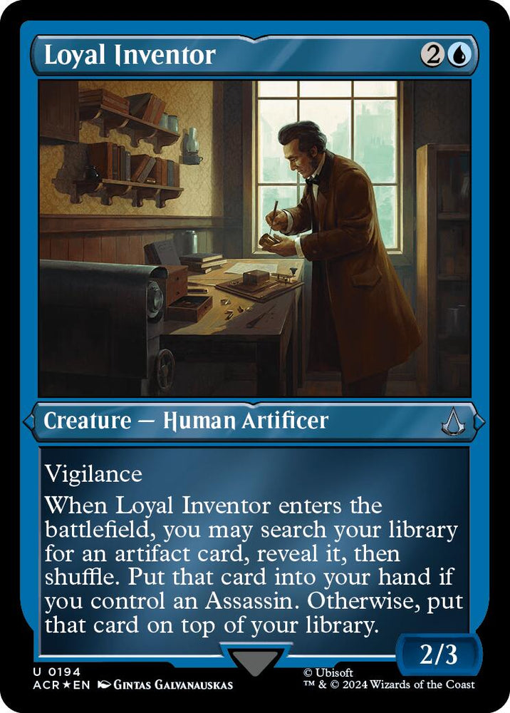 Magic | Loyal Inventor (Foil Etched) [Assassin's Creed] | The Nerd Merchant