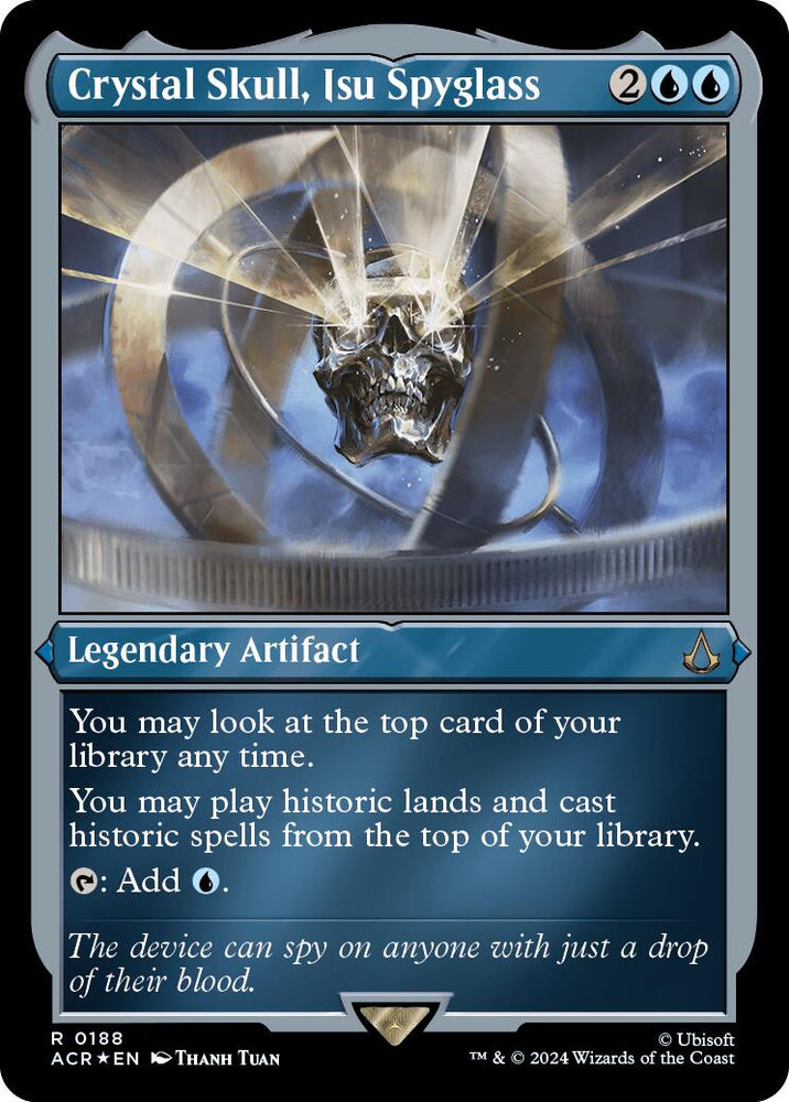Magic | Crystal Skull, Isu Spyglass (Foil Etched) [Assassin's Creed] | The Nerd Merchant