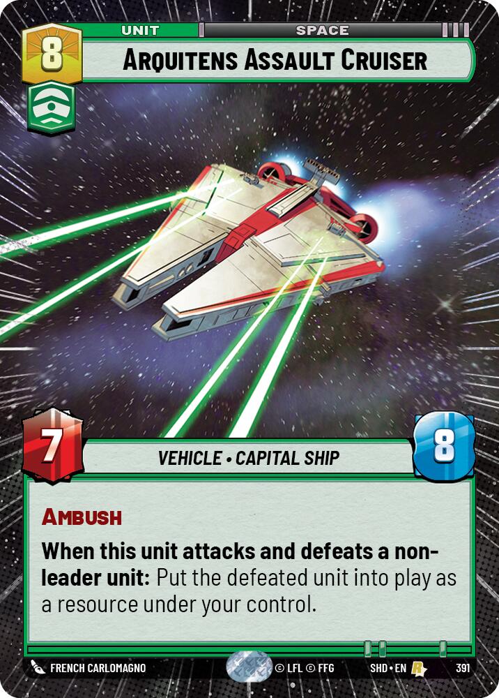 Arquitens Assault Cruiser (391) (Hyperspace) (391) [Shadows of the Galaxy]