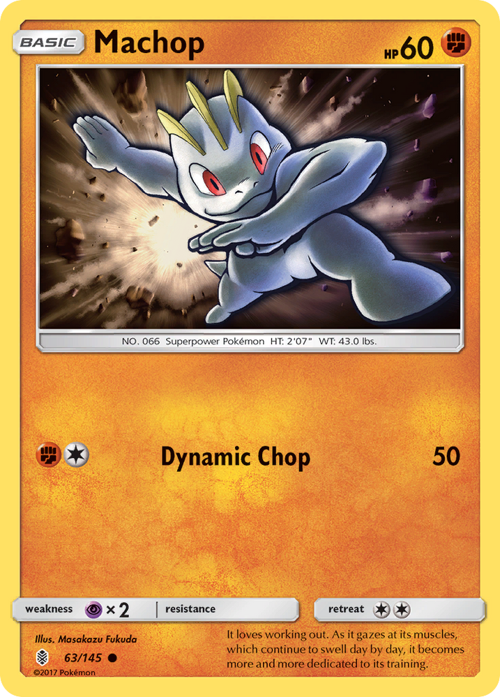 Pokemon | Machop (63/145) [Sun & Moon: Guardians Rising] | The Nerd Merchant