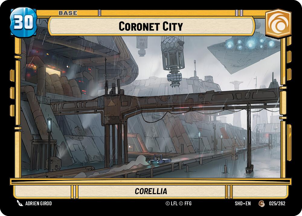 Coronet City // Shield (025 // T02) (025 // T02) [Shadows of the Galaxy]