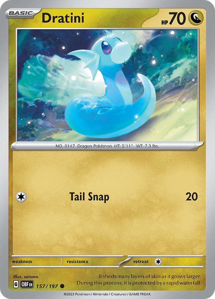 Pokemon | Dratini (157/197) [Scarlet & Violet: Obsidian Flames] | The Nerd Merchant