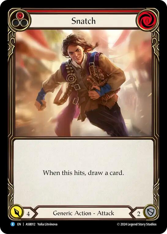 Flesh and Blood TCG | Snatch (Red) [ASB012] (Armory Deck: Boltyn) | The Nerd Merchant