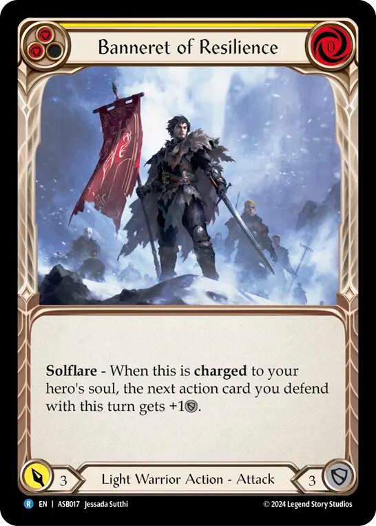 Flesh and Blood TCG | Banneret of Resilience [ASB017] (Armory Deck: Boltyn) | The Nerd Merchant