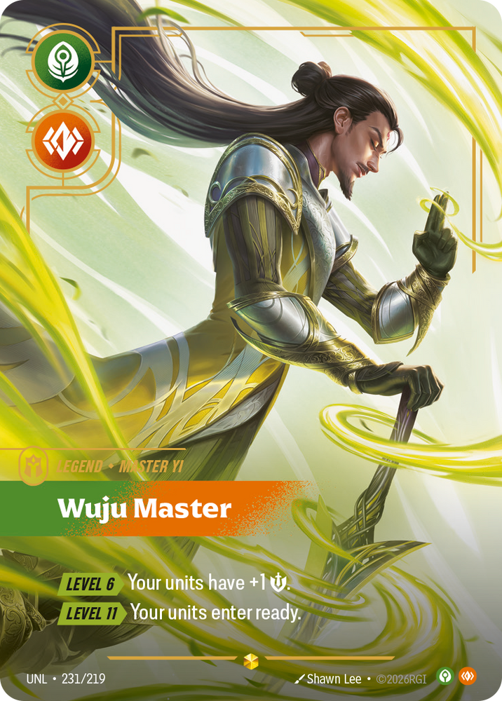 Master Yi - Wuju Master (Overnumbered) (Foil) - Unleashed (231/219)