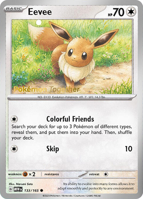 Pokemon | Eevee (133/165) (PokePost Promo) [Scarlet & Violet 151] | The Nerd Merchant