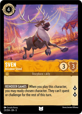 Lorcana | Sven - Reindeer Steed (23/204) [Shimmering Skies] | The Nerd Merchant