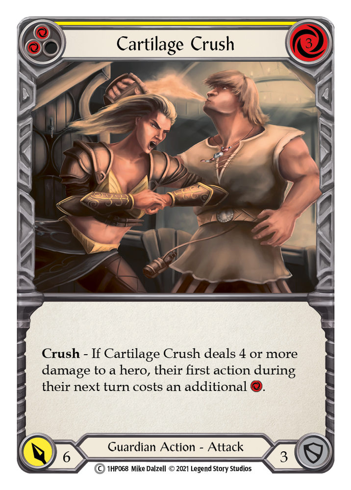 Flesh and Blood TCG | Cartilage Crush (Yellow) [1HP068] (History Pack 1) | The Nerd Merchant