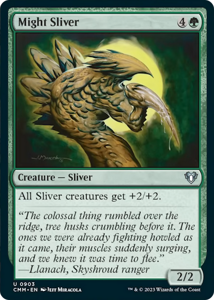 Magic | Might Sliver [Commander Masters] | The Nerd Merchant