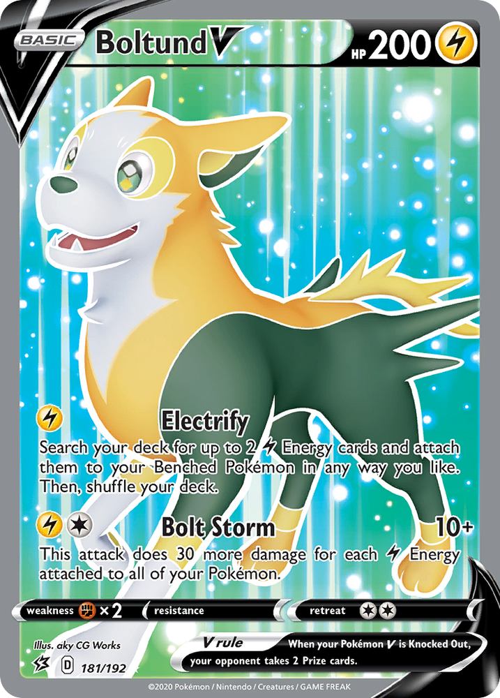Pokemon | Boltund V (181/192) [Sword & Shield: Rebel Clash] | The Nerd Merchant