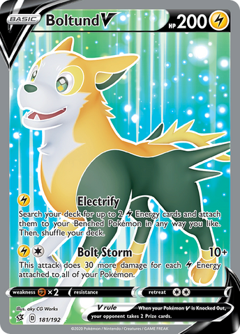 Pokemon | Boltund V (181/192) [Sword & Shield: Rebel Clash] | The Nerd Merchant