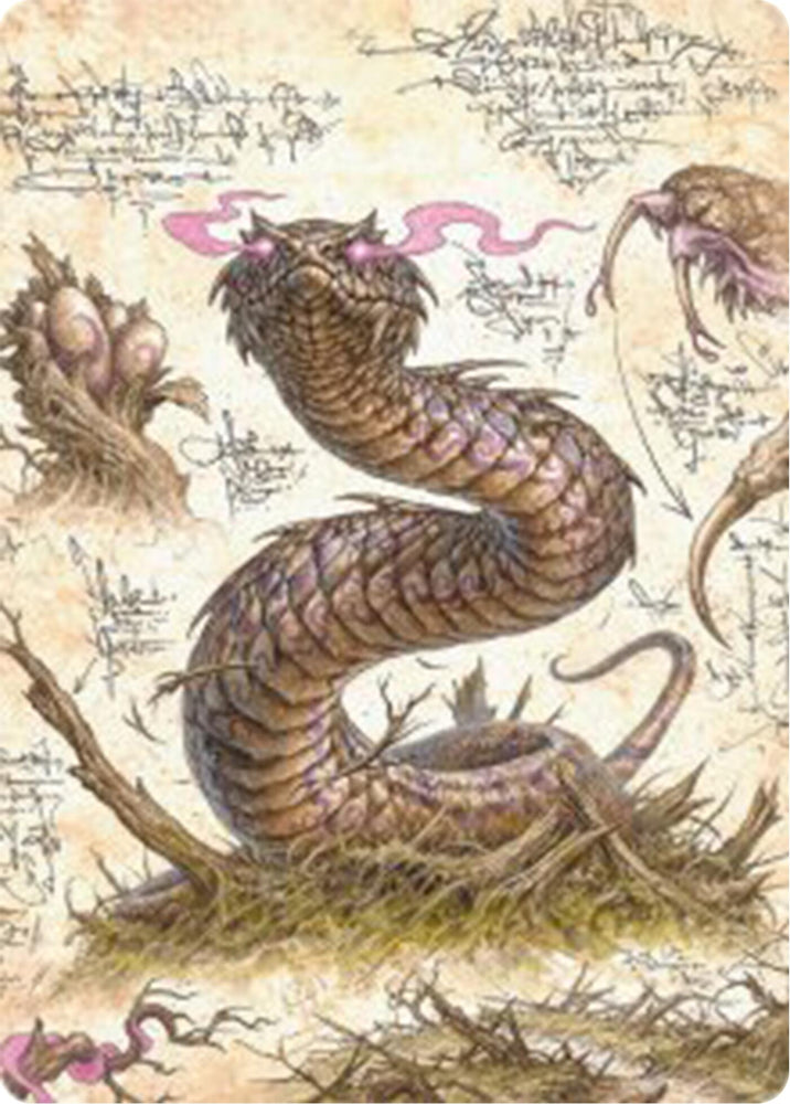 Magic | Rottenmouth Viper Art Card [Bloomburrow Art Series] | The Nerd Merchant